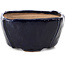 Square blue bonsai pot by Bonsai - 104 x 104 x 58 mm