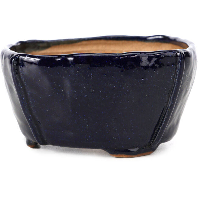 Vaso per bonsai quadrato blu di Bonsai - 104 x 104 x 58 mm