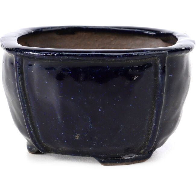 Vierkante blauwe bonsaipot van Bonsai - 104 x 104 x 65 mm
