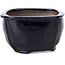 Square blue bonsai pot by Bonsai - 104 x 104 x 65 mm