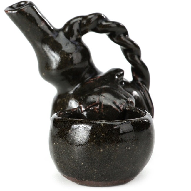 Vaso per bonsai rotondo marrone - 75 x 50 x 65 mm