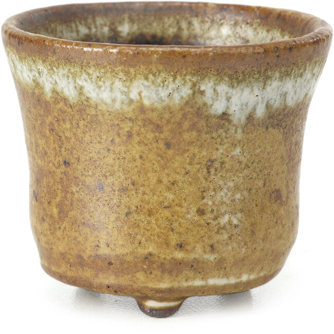 Maceta de bonsái redonda beige - 50 x 50 x 41 mm