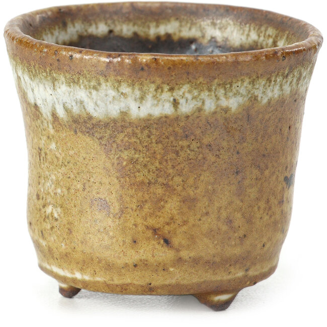 Pot à bonsaï rond beige - 50 x 50 x 41 mm