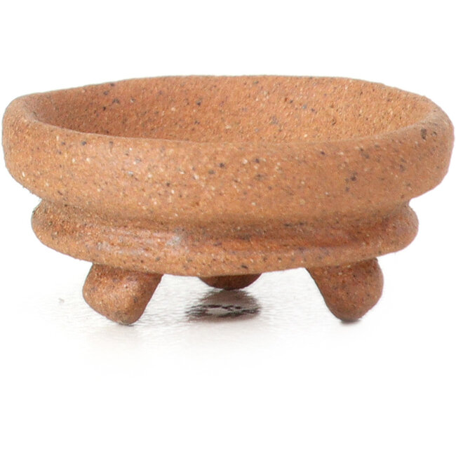 Vaso per bonsai rotondo non smaltato - 20 x 20 x 10 mm