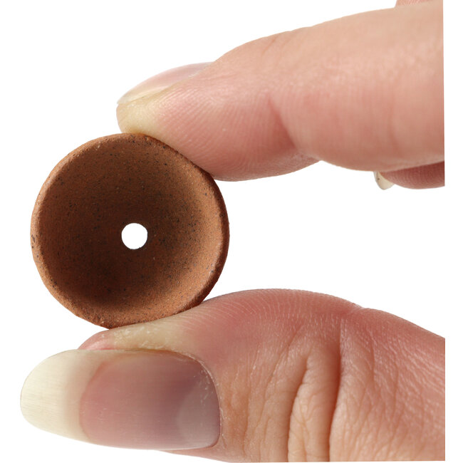 Vaso per bonsai rotondo non smaltato - 20 x 20 x 10 mm