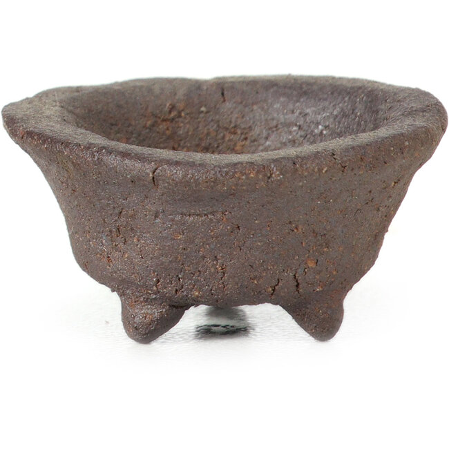 Vaso per bonsai rotondo non smaltato - 30 x 30 x 10 mm