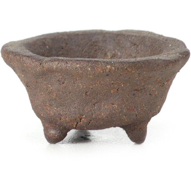 Round unglazed bonsai pot - 30 x 30 x 10 mm