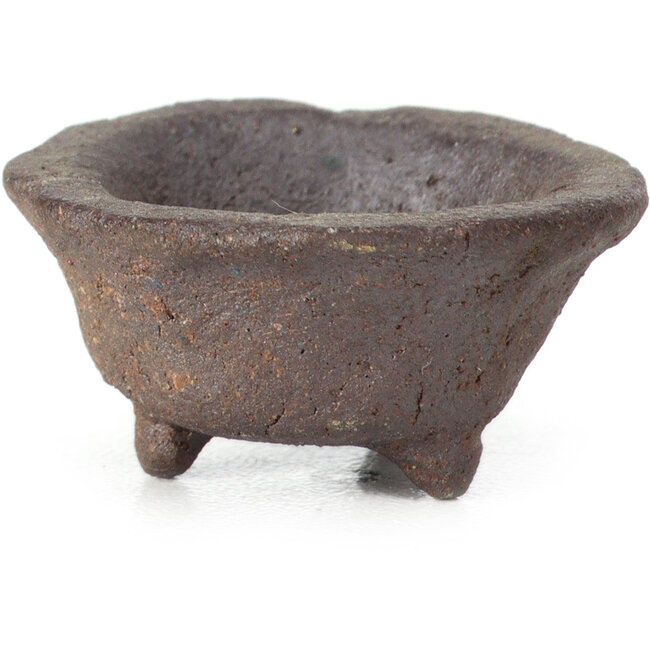 Round unglazed bonsai pot - 30 x 30 x 10 mm