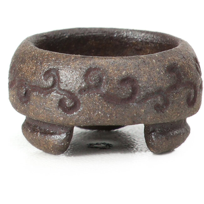 Vaso per bonsai rotondo non smaltato - 20 x 20 x 8 mm
