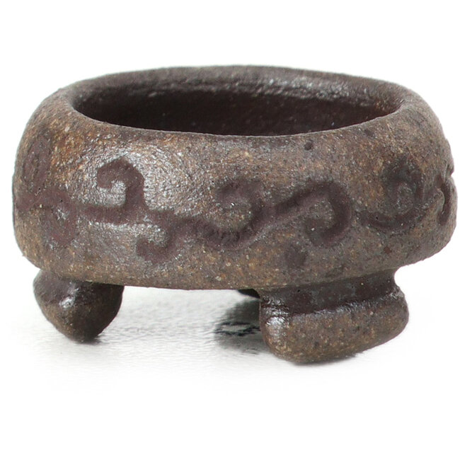 Vaso per bonsai rotondo non smaltato - 20 x 20 x 8 mm