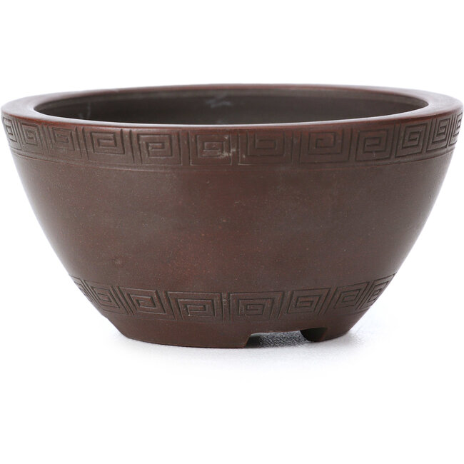 Pot à bonsaï rond non émaillé par Bigei - 75 x 75 x 40 mm