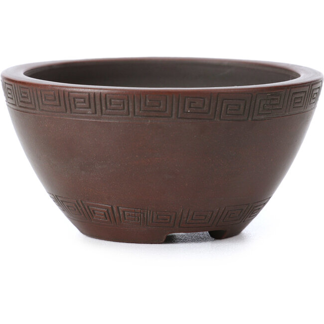 Pot à bonsaï rond non émaillé par Bigei - 75 x 75 x 40 mm