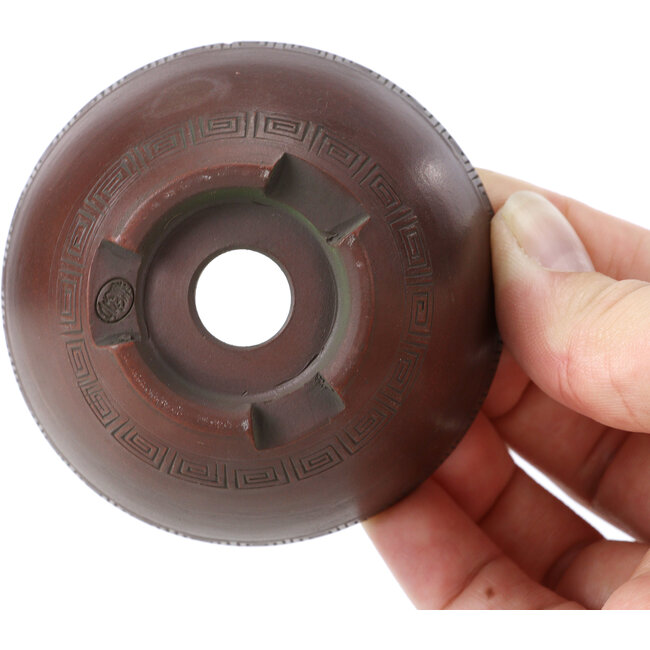 Maceta de bonsái redonda sin esmaltar de Bigei - 75 x 75 x 40 mm