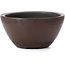 Pot à bonsaï rond non émaillé par Bigei - 74 x 74 x 40 mm