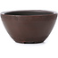 Pot à bonsaï rond non émaillé par Bigei - 74 x 74 x 40 mm