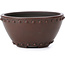 Maceta de bonsái redonda sin esmaltar de Bigei - 72 x 72 x 38 mm