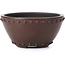 Round unglazed bonsai pot by Bigei - 72 x 72 x 38 mm