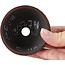 Ronde ongeglazuurde bonsaipot van Bigei - 72 x 72 x 38 mm