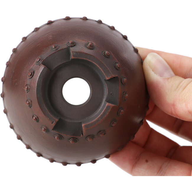 Runde unglasierte Bonsaischale von Bigei - 72 x 72 x 38 mm