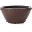 Pot à bonsaï rond non émaillé par Bigei - 72 x 72 x 38 mm