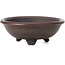 Round unglazed bonsai pot by Bigei - 100 x 100 x 40 mm