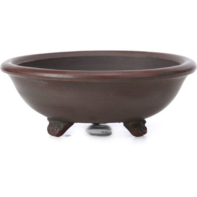 Vaso per bonsai rotondo non smaltato di Bigei - 100 x 100 x 40 mm