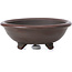 Round unglazed bonsai pot by Bigei - 100 x 100 x 40 mm