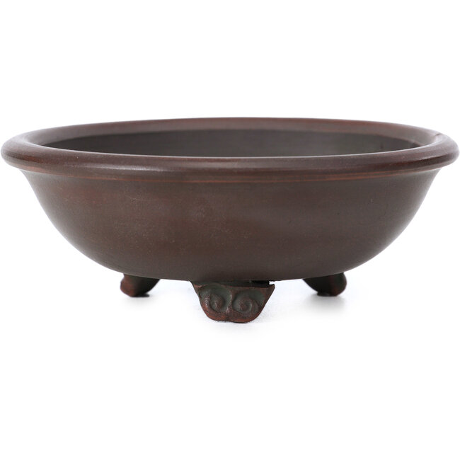 Vaso per bonsai rotondo non smaltato di Bigei - 100 x 100 x 40 mm