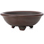 Round unglazed bonsai pot by Bigei - 100 x 100 x 40 mm