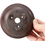 Ronde ongeglazuurde bonsaipot van Bigei - 100 x 100 x 40 mm