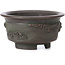 Round unglazed bonsai pot by Bigei - 80 x 80 x 45 mm