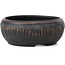 Round unglazed bonsai pot by Bigei - 100 x 100 x 38 mm