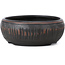 Pot à bonsaï rond non émaillé par Bigei - 100 x 100 x 38 mm