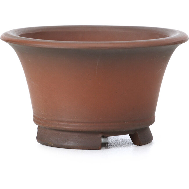 Round unglazed bonsai pot by Bigei - 70 x 70 x 40 mm