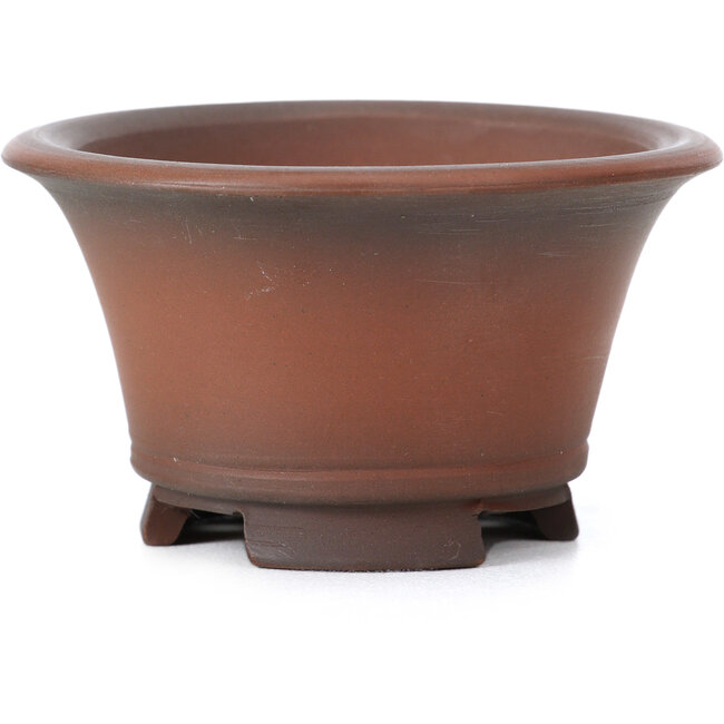 Maceta de bonsái redonda sin esmaltar de Bigei - 70 x 70 x 40 mm