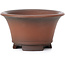 Round unglazed bonsai pot by Bigei - 70 x 70 x 40 mm