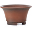 Round unglazed bonsai pot by Bigei - 70 x 70 x 40 mm