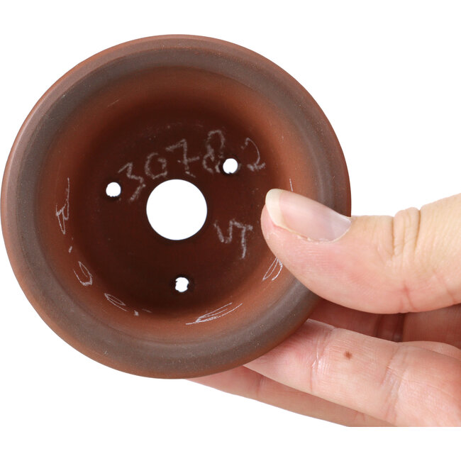 Pot à bonsaï rond non émaillé par Bigei - 70 x 70 x 40 mm