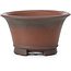 Round unglazed bonsai pot by Bigei - 70 x 70 x 40 mm