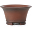 Round unglazed bonsai pot by Bigei - 70 x 70 x 40 mm