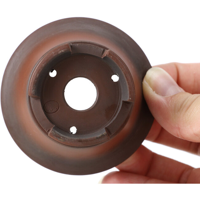 Ronde ongeglazuurde bonsaipot van Bigei - 70 x 70 x 40 mm