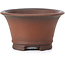 Round unglazed bonsai pot by Bigei - 70 x 70 x 40 mm