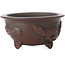 Round unglazed bonsai pot by Bigei - 115 x 115 x 60 mm