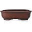 Rectangular unglazed bonsai pot by Bigei - 80 x 60 x 25 mm