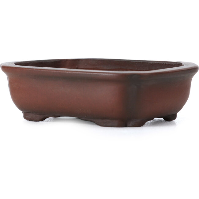 Rectangular unglazed bonsai pot by Bigei - 80 x 60 x 25 mm