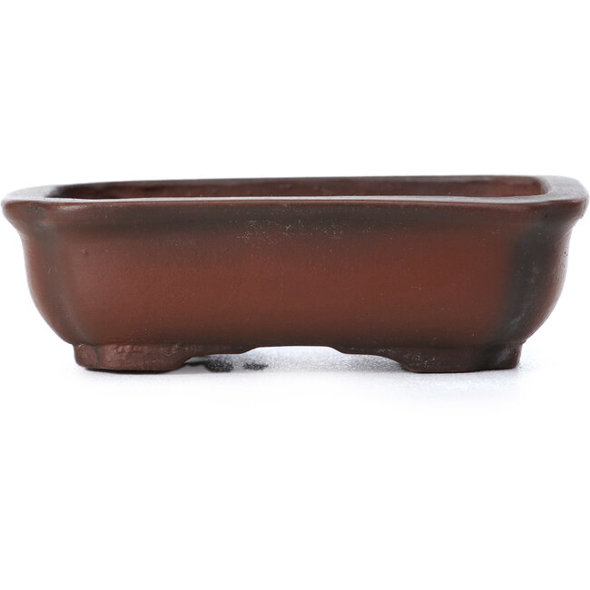 Rectangular unglazed bonsai pot by Bigei - 80 x 60 x 25 mm