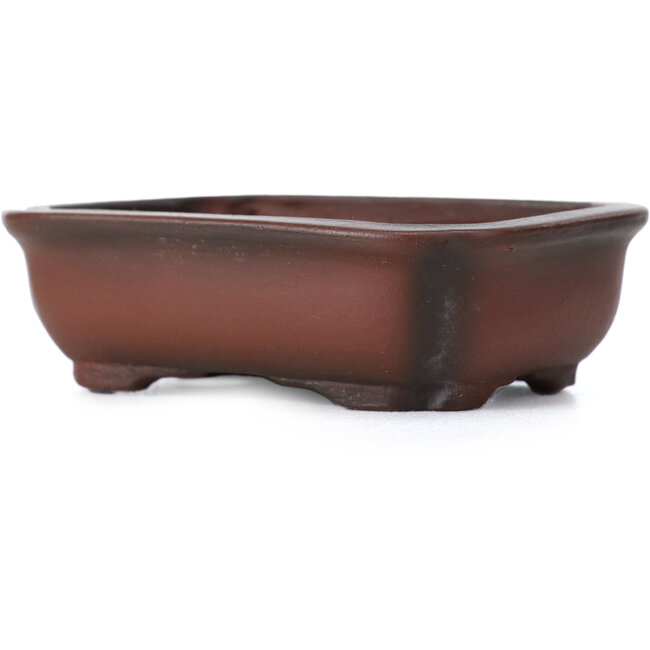 Rechthoekige ongeglazuurde bonsaipot van Bigei - 80 x 60 x 25 mm
