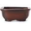 Pot à bonsaï rectangulaire non émaillé par Bigei - 80 x 60 x 25 mm