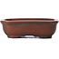 Rectangular unglazed bonsai pot by Bigei - 80 x 60 x 25 mm