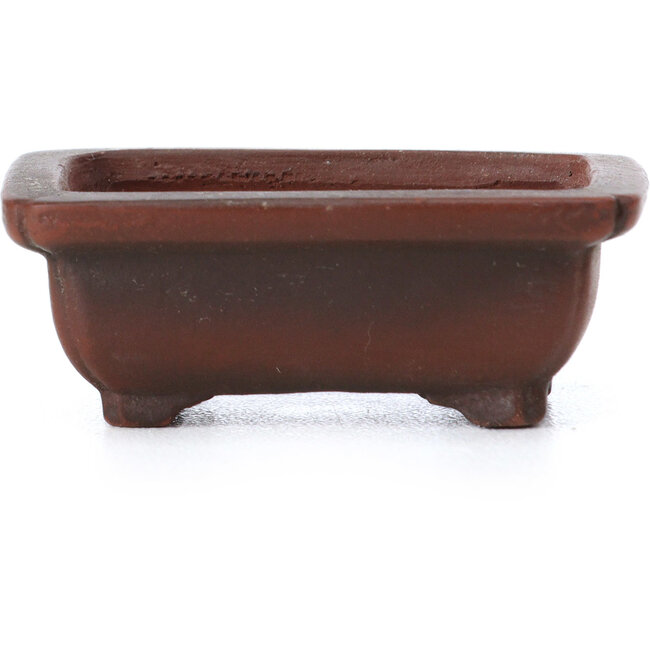 Vaso per bonsai rettangolare non smaltato di Bigei - 47 x 34 x 17 mm